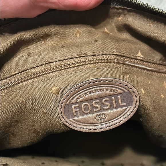 Fossil metallic bronze Crossbody Bag with Adjustable Straps - Picture 6 of 6